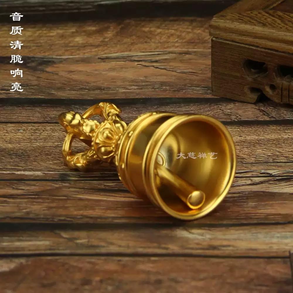 Amazon.co.jp: 「純銀製・金剛鈴」 純銀製24金鍍金 五鈷鈴 高さ9cm